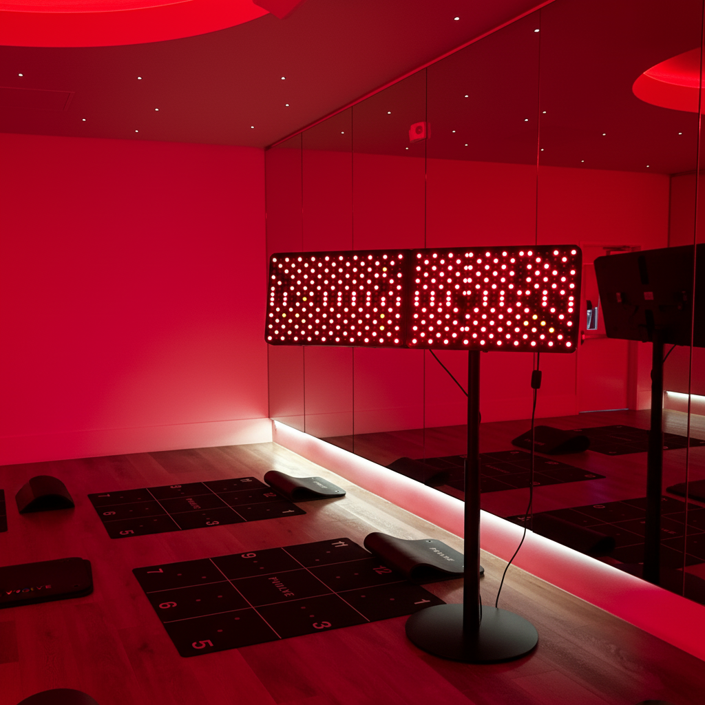 Max Panel in yoga studio with exercise mats and mirrored walls