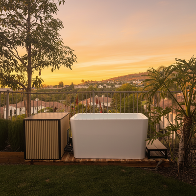 RevX Acrylic X Tub Cold Plunge + LUX High Performance Chiller and Filtration System