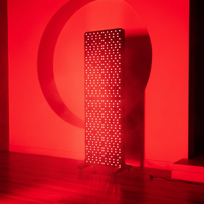 Max Panel standalone with dramatic circular shadow on red wall