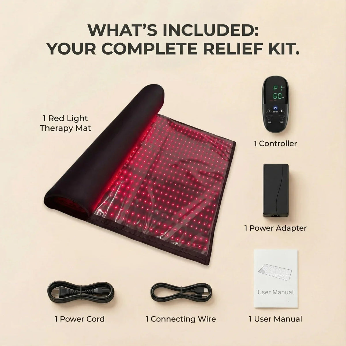 Nicebeam Full Body Red Light Mat